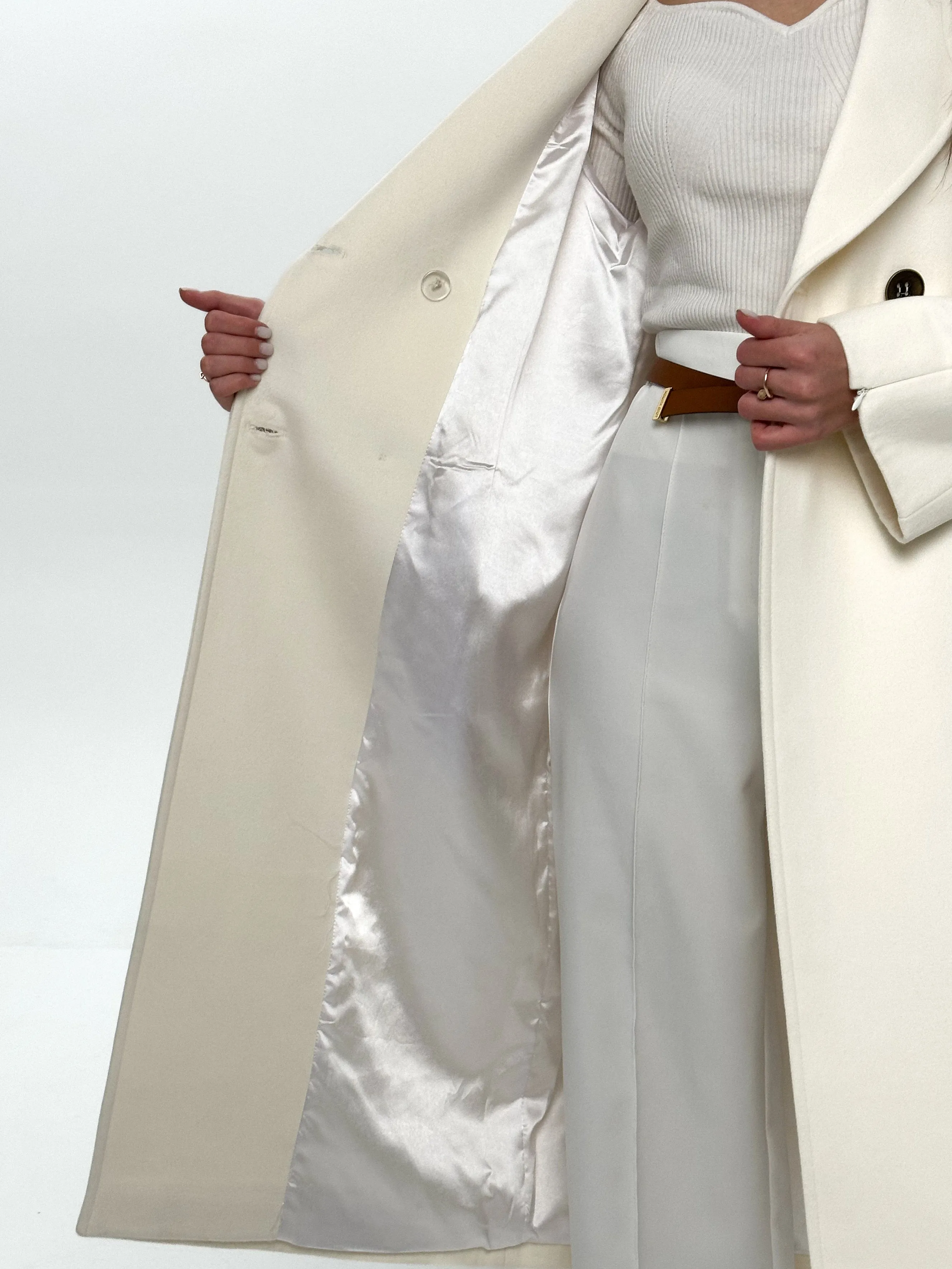 Taylor Belted Wool Blend Overcoat