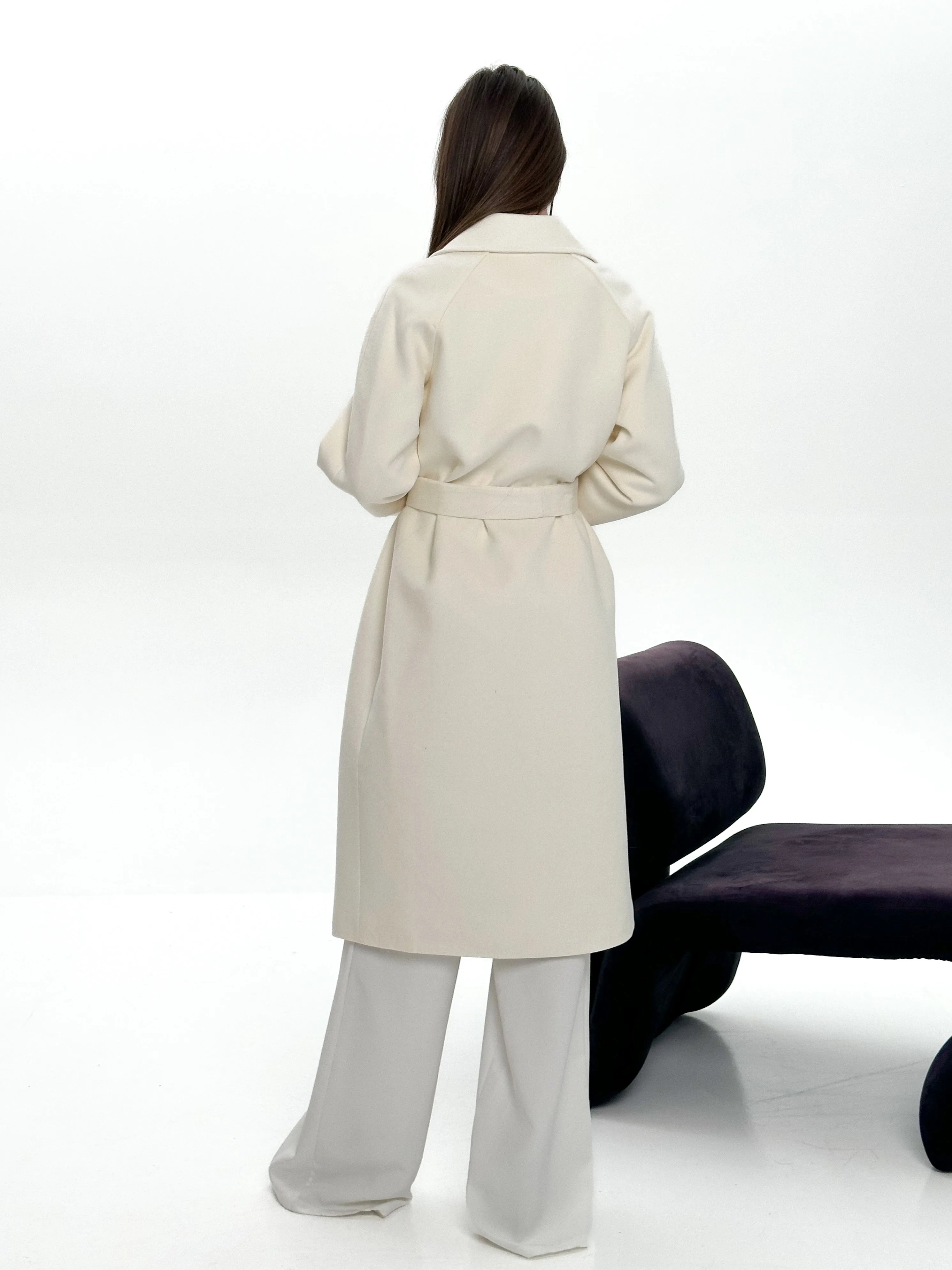 Taylor Belted Wool Blend Overcoat