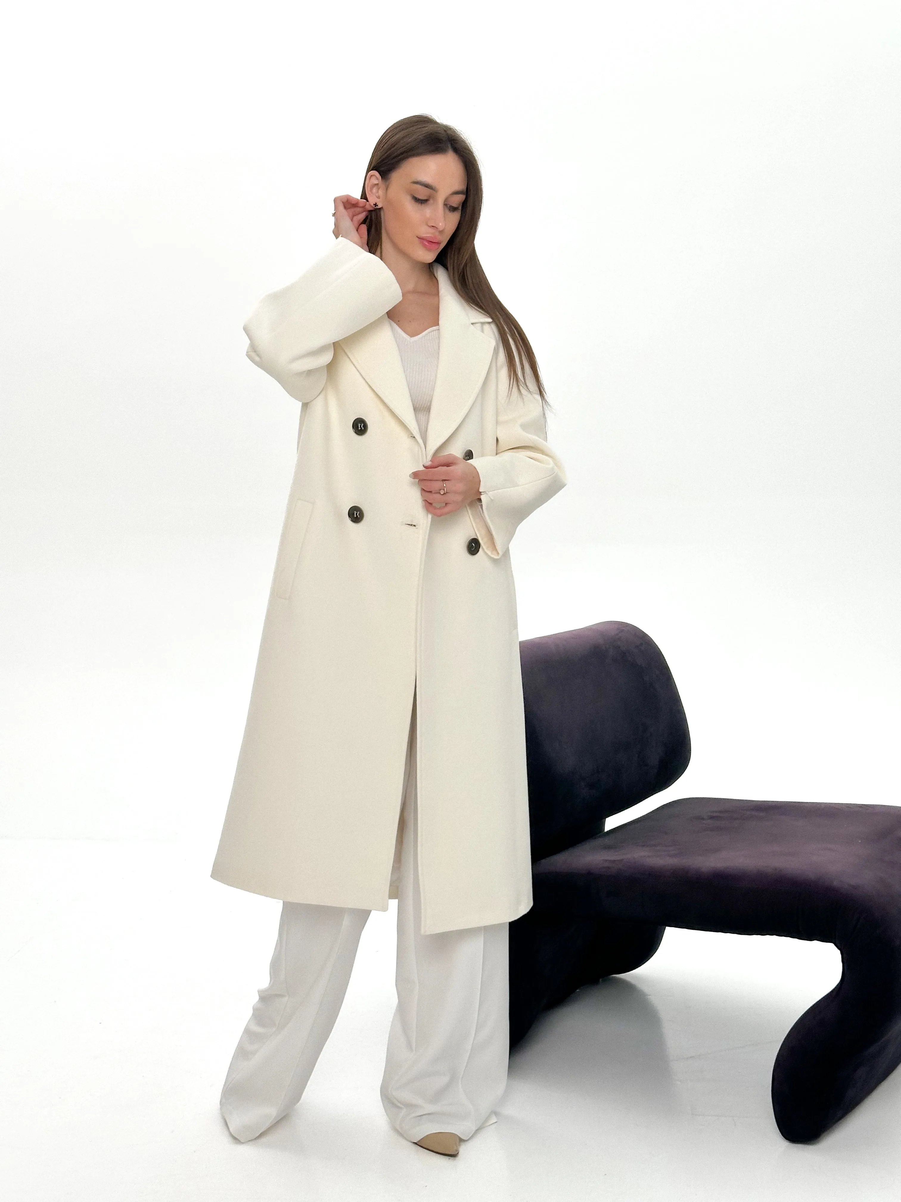 Taylor Belted Wool Blend Overcoat