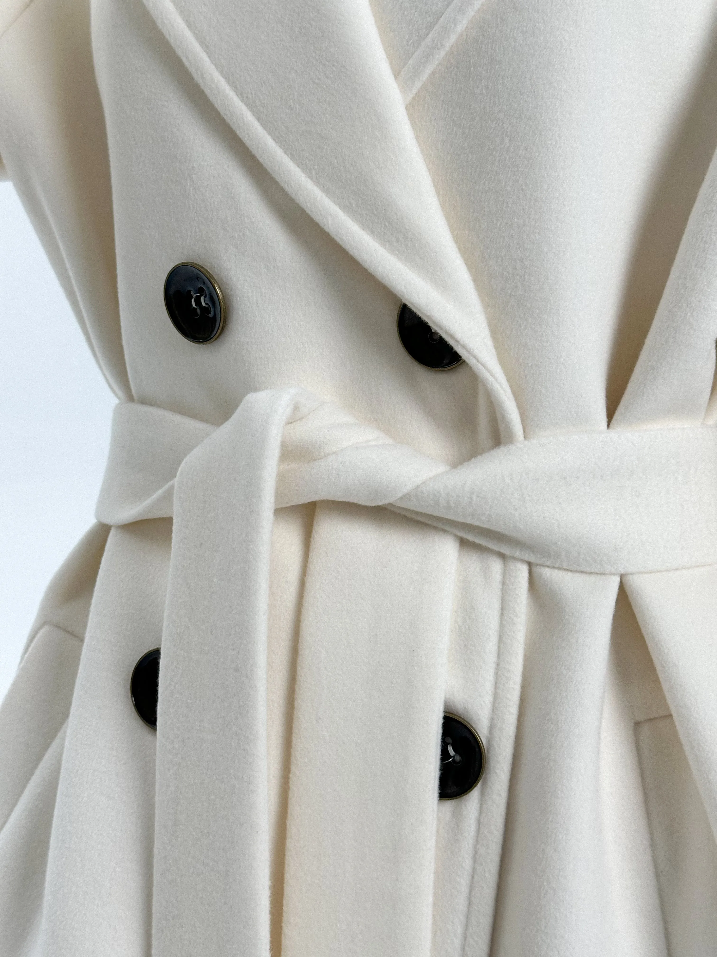 Taylor Belted Wool Blend Overcoat