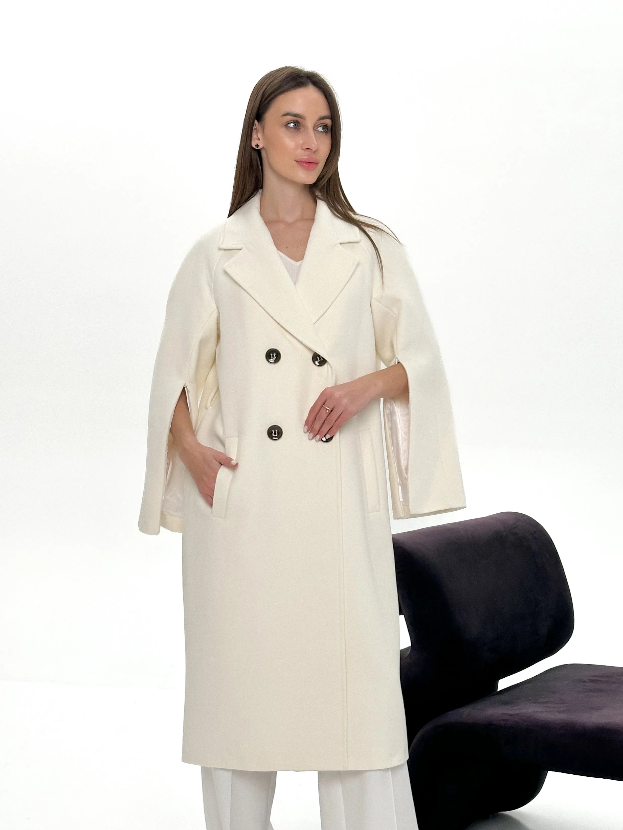 Taylor Belted Wool Blend Overcoat