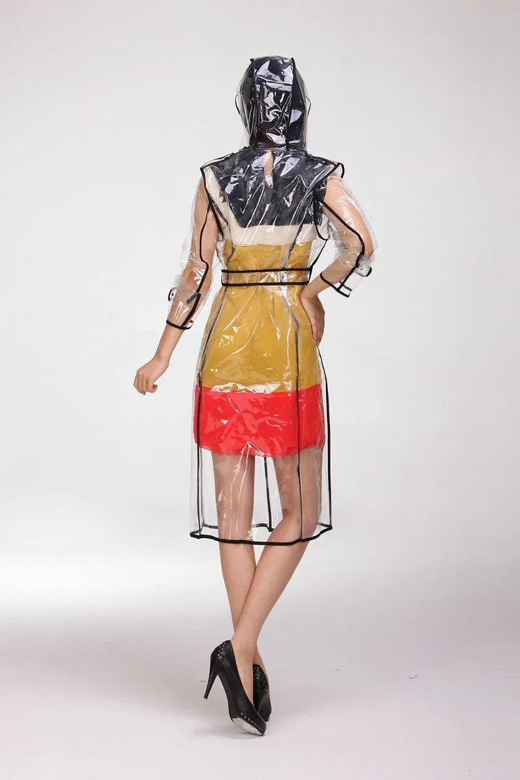 TEEK - Transparent Plastic Ladies Raincoat | Various Colors