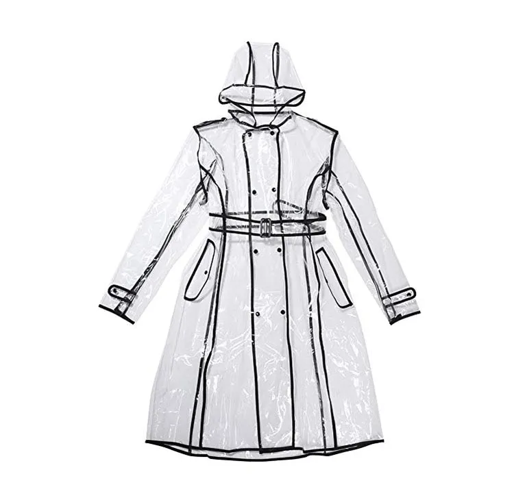 TEEK - Transparent Plastic Ladies Raincoat | Various Colors