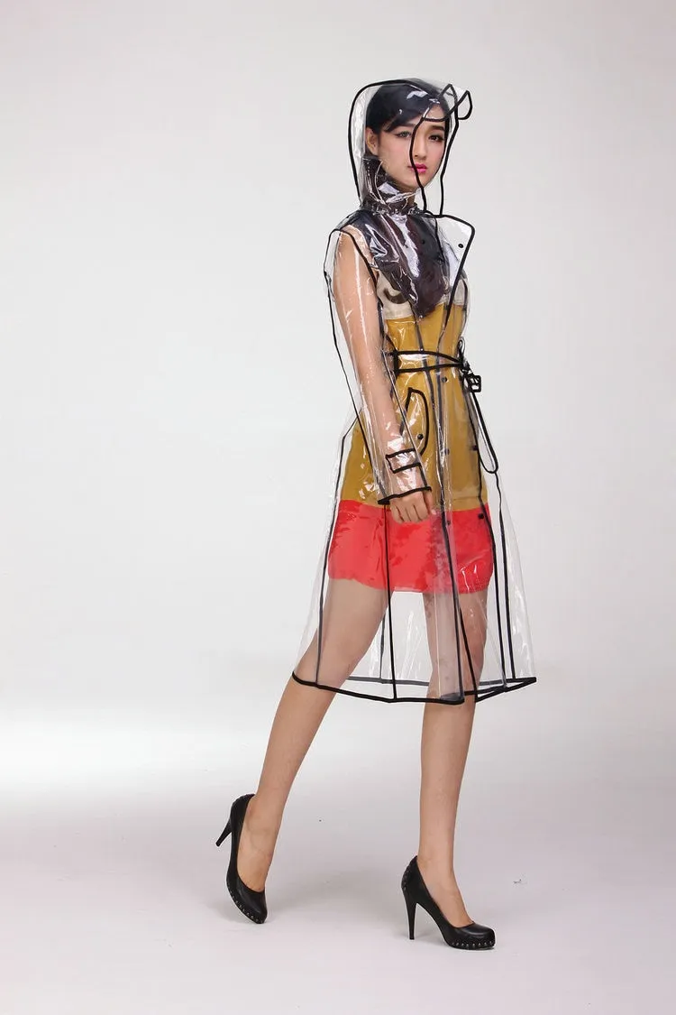 TEEK - Transparent Plastic Ladies Raincoat | Various Colors