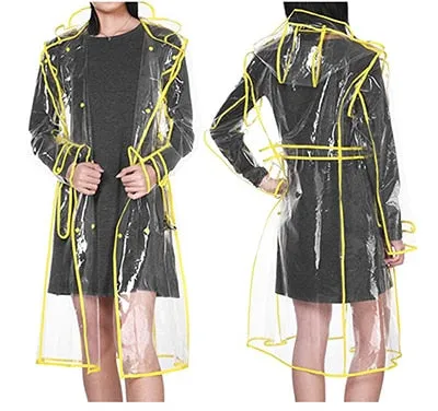 TEEK - Transparent Plastic Ladies Raincoat | Various Colors