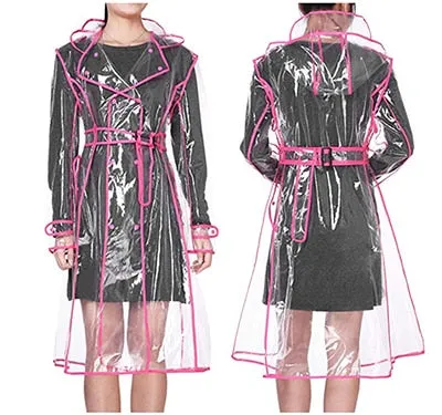 TEEK - Transparent Plastic Ladies Raincoat | Various Colors