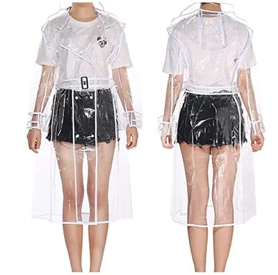 TEEK - Transparent Plastic Ladies Raincoat | Various Colors