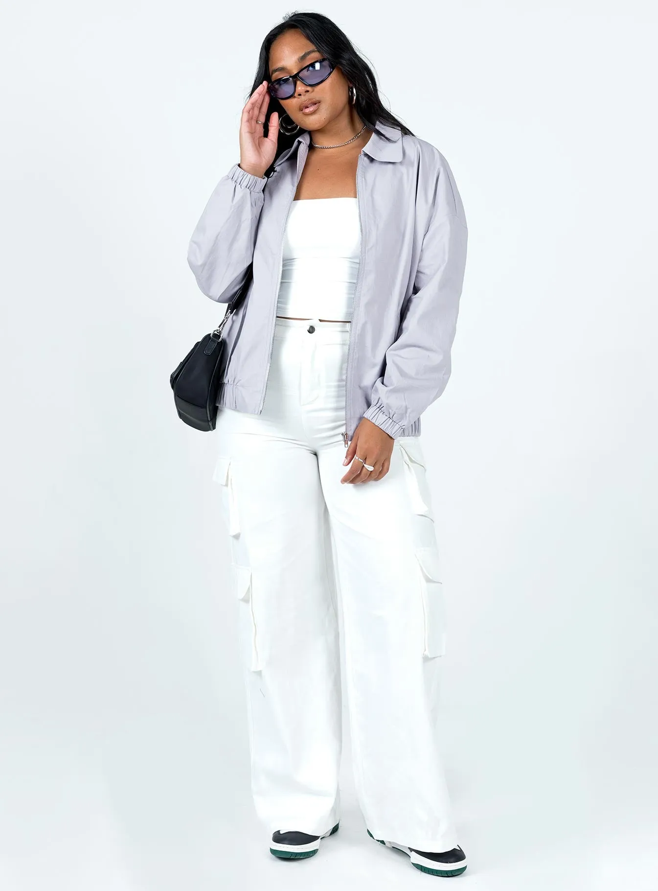 Telford Zip Up Coaches Jacket Grey