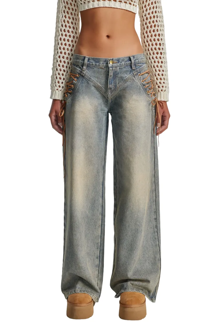 THE KRIPT - "Regan" - Dirty denim wash Jeans