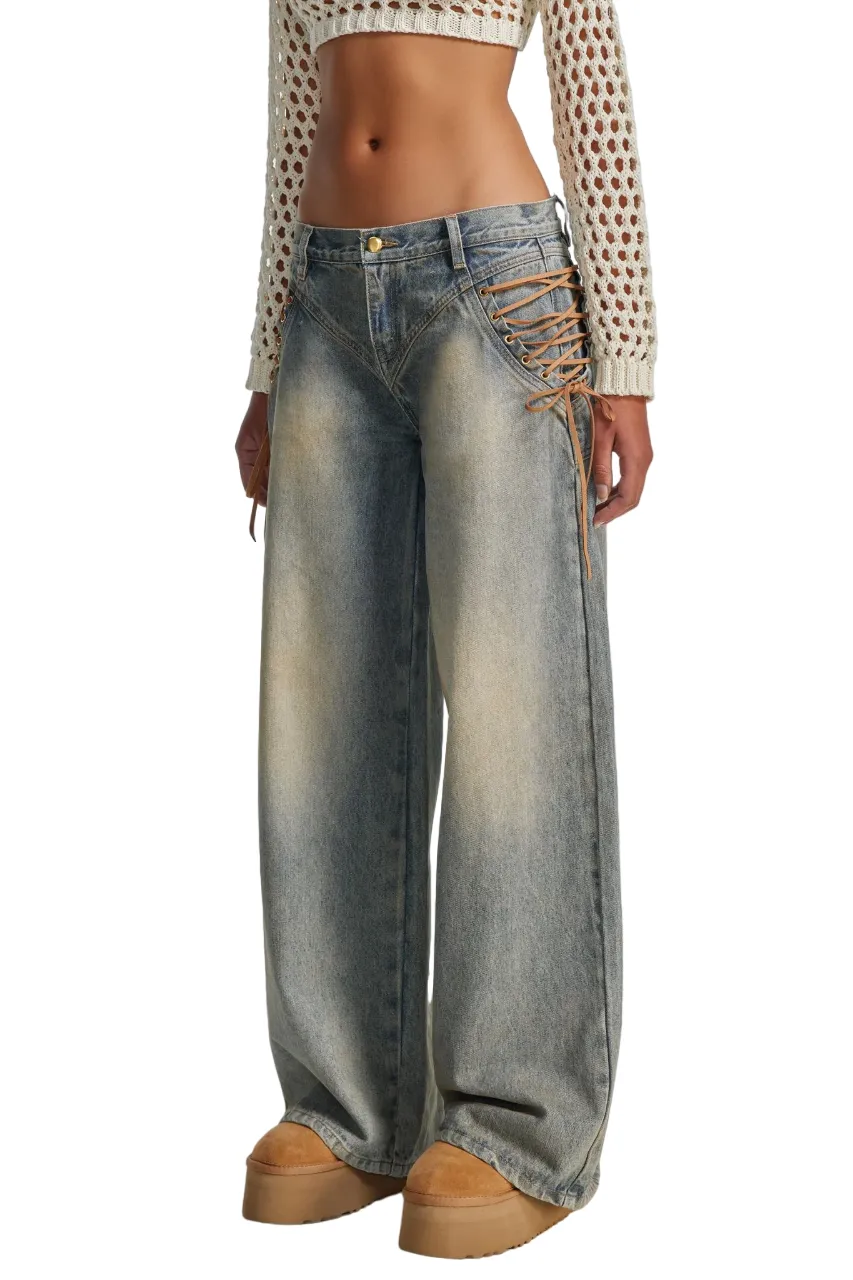THE KRIPT - "Regan" - Dirty denim wash Jeans