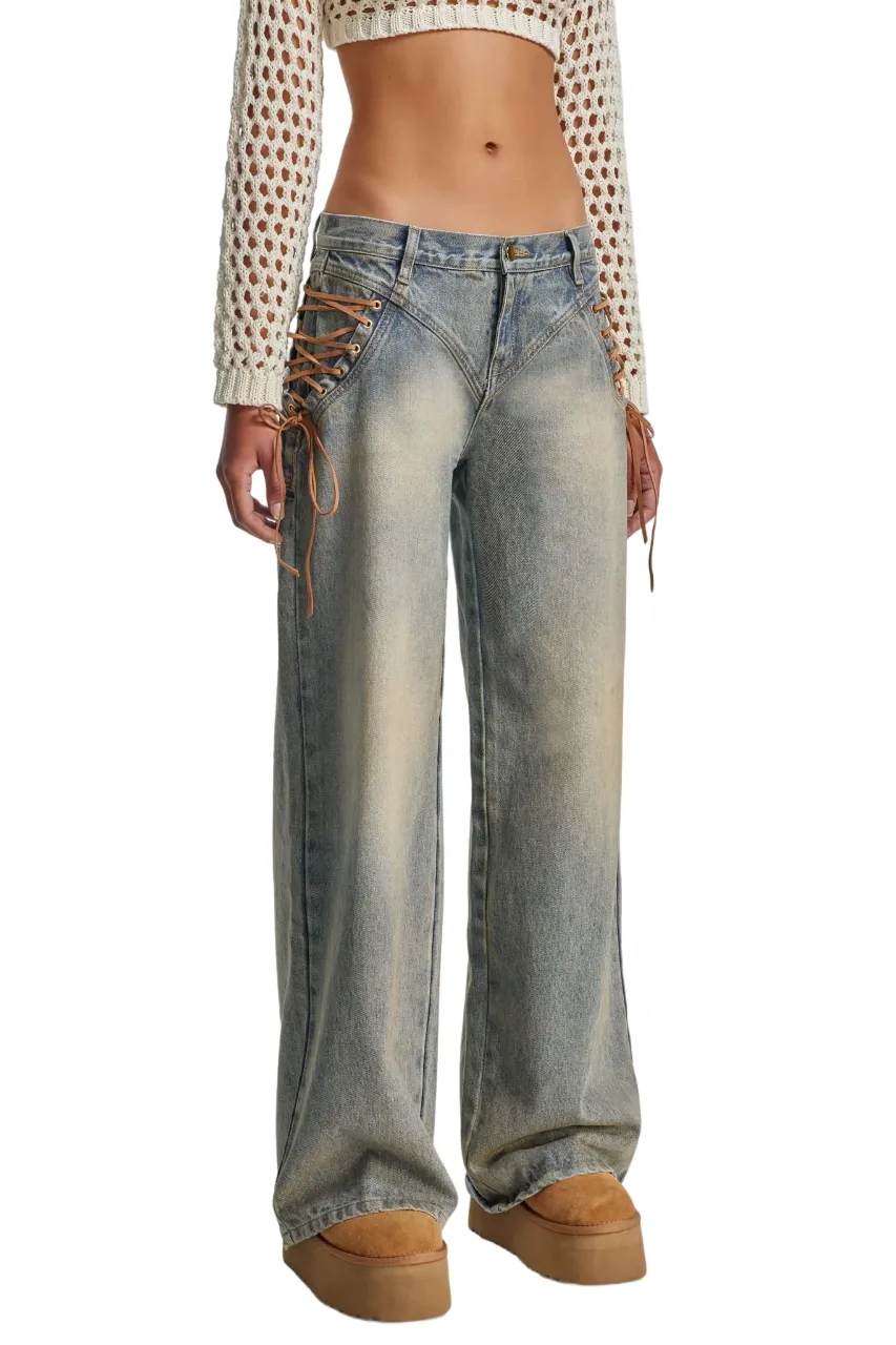 THE KRIPT - "Regan" - Dirty denim wash Jeans