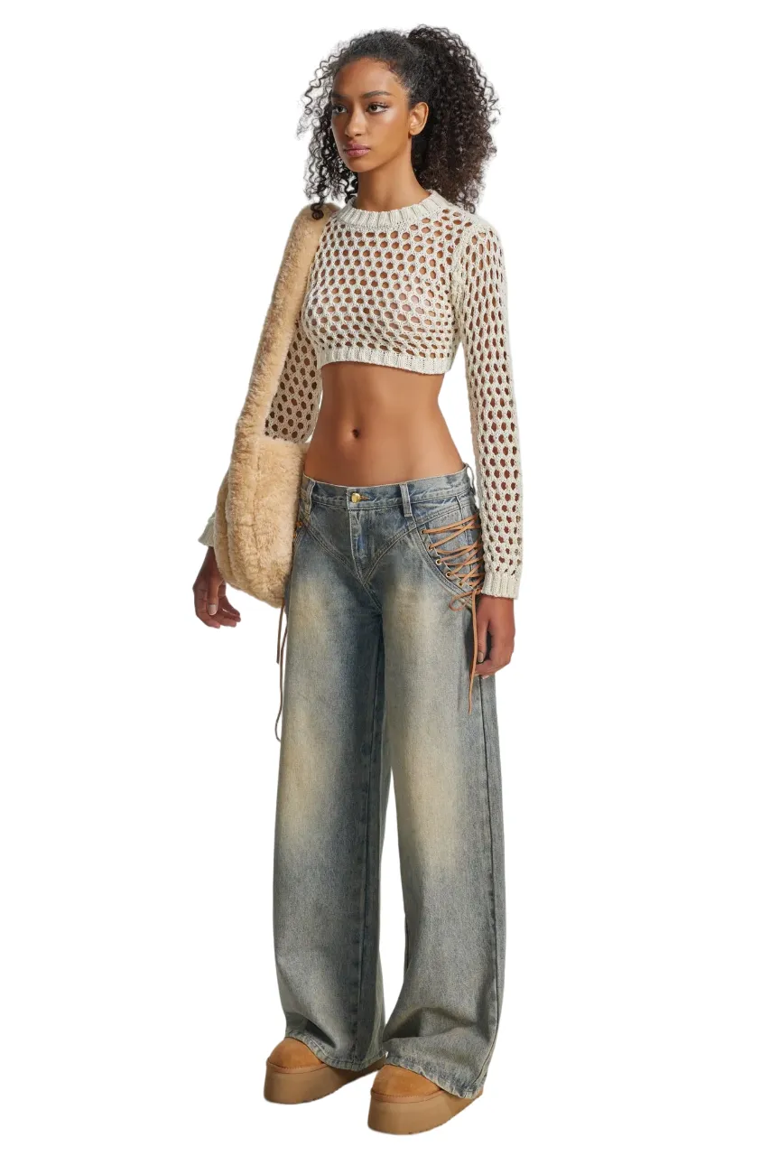 THE KRIPT - "Regan" - Dirty denim wash Jeans