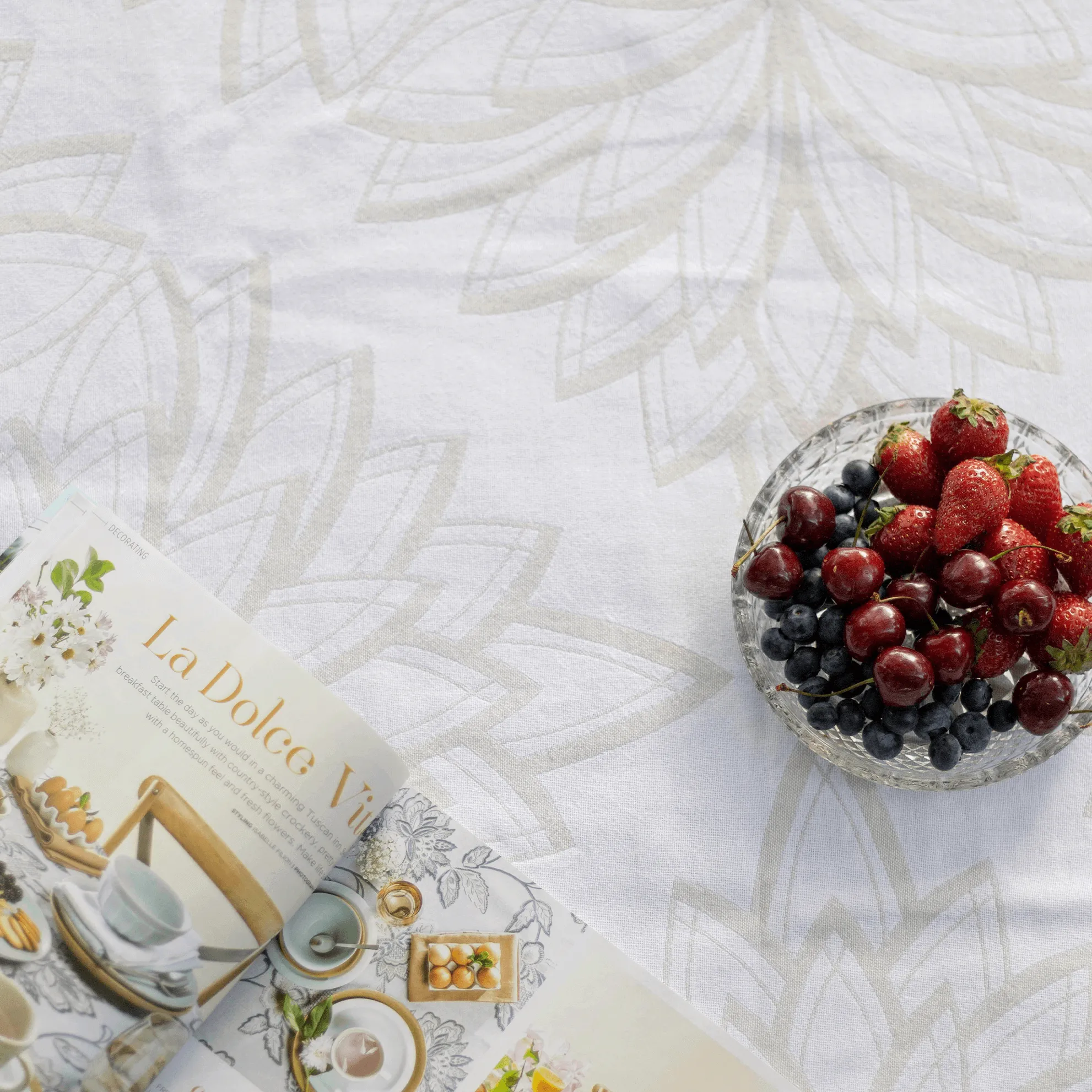 Turkish Cotton Towel Set / Horona in Oat   White