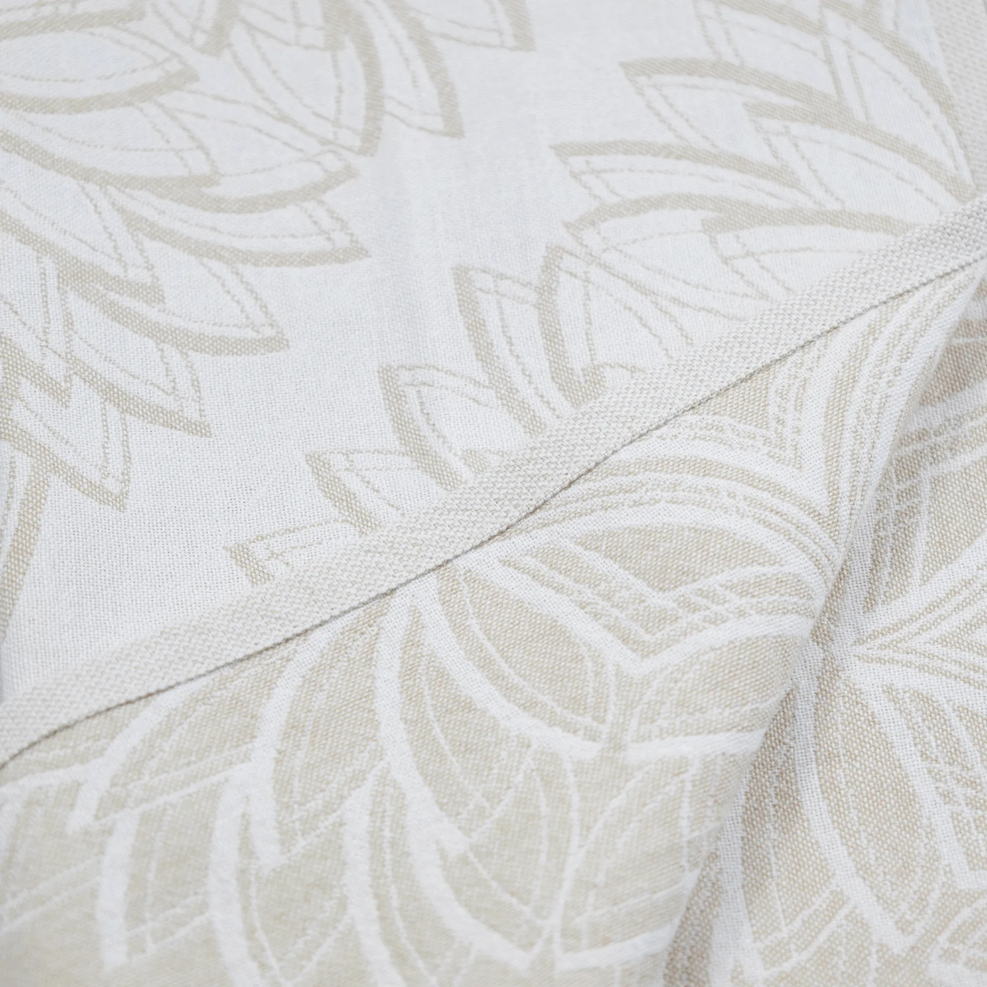 Turkish Cotton Towel Set / Horona in Oat   White
