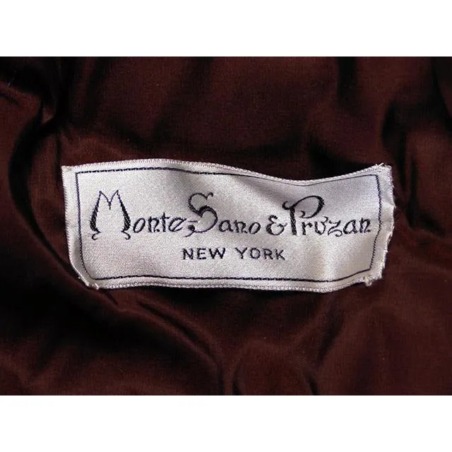 Turquoise Mohair Tweed Mollie Abrahamson Vintage Ladies Suit 1950s 43-26-36
