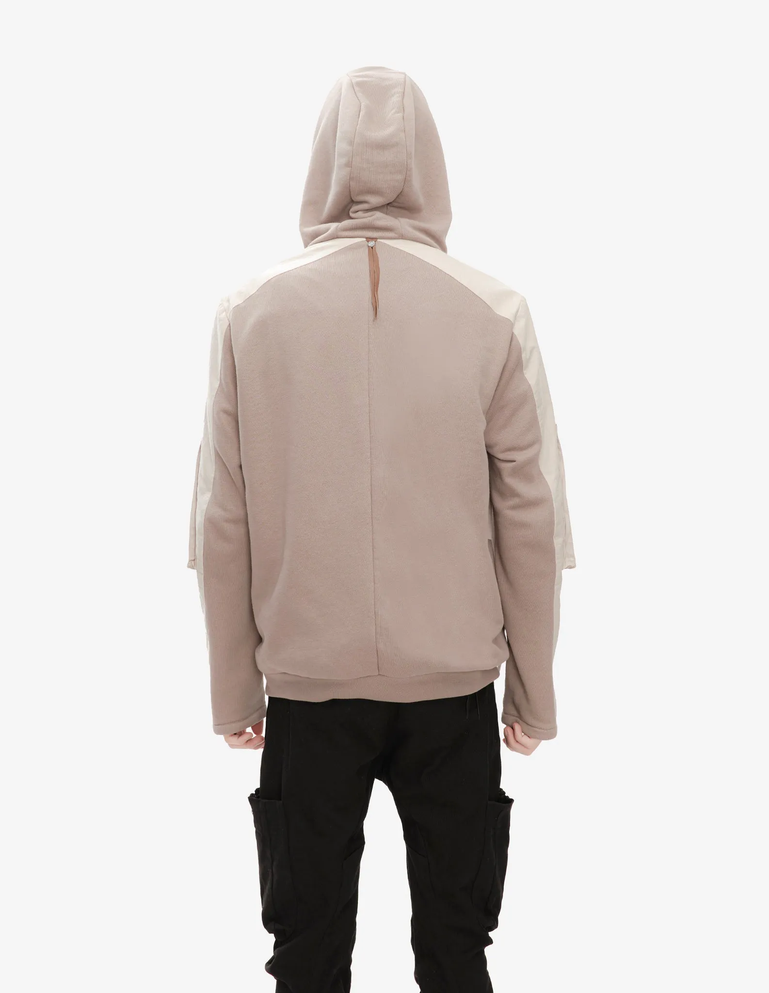 Two-Fabric Hooded Bomber
