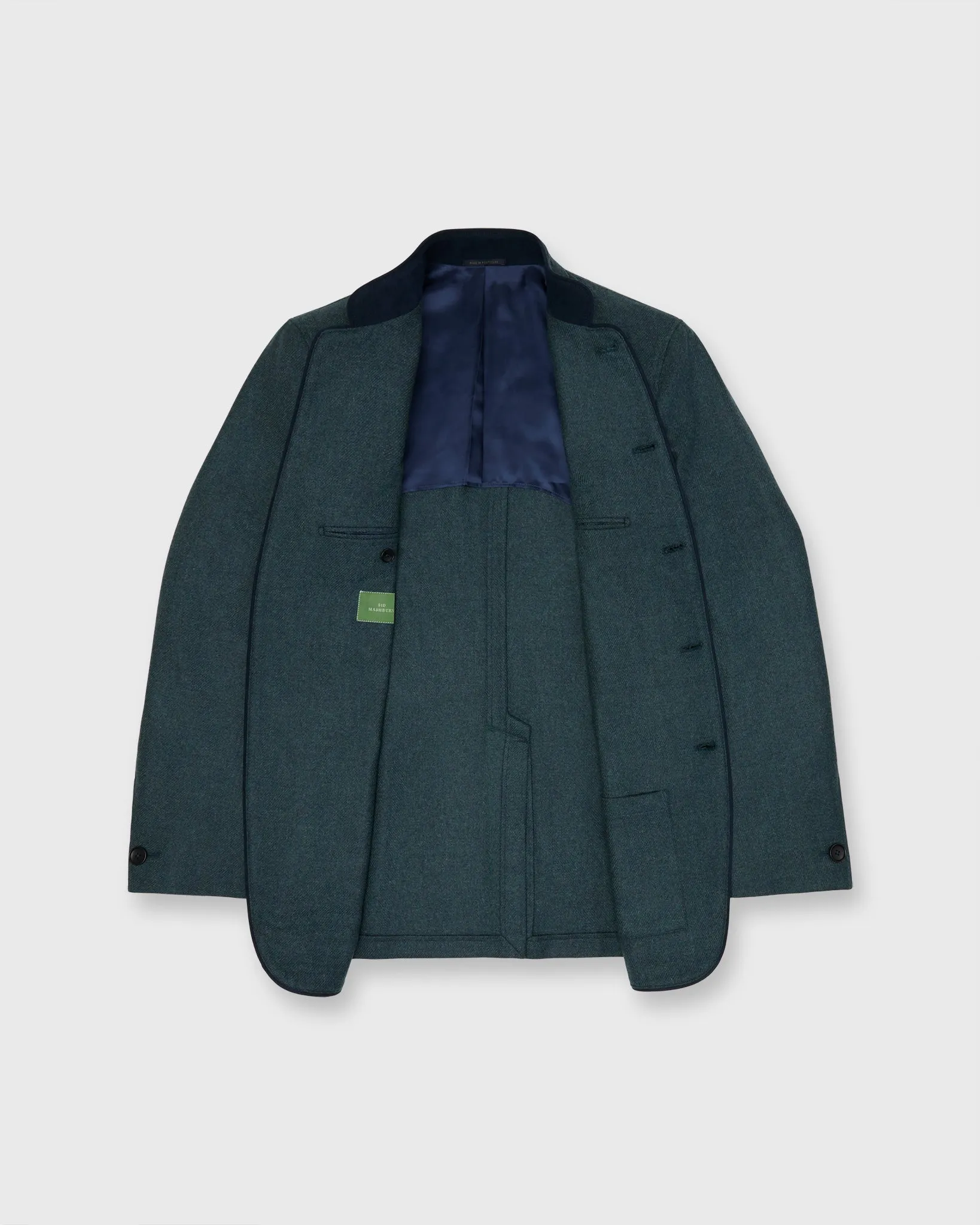 Tyrolean Jacket in Sea Moss Wool Twill