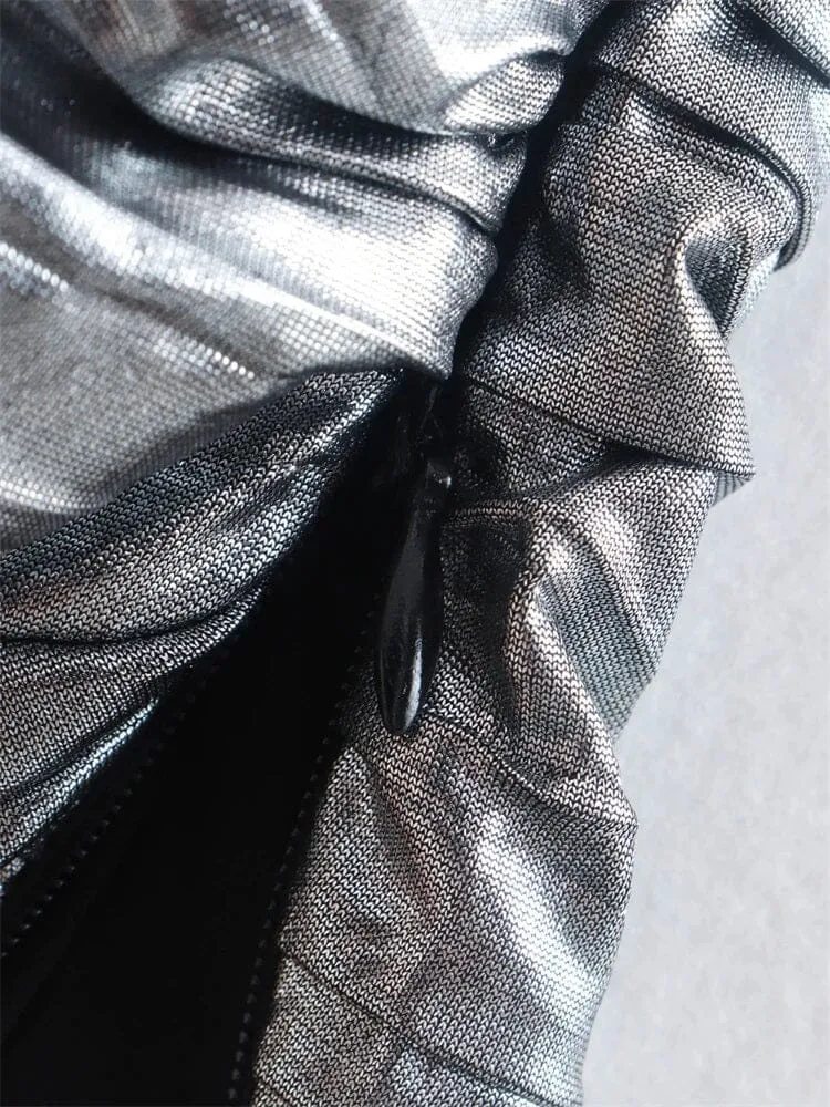 Women Asymmetrical One Off Shoulder Corset Cropped Top