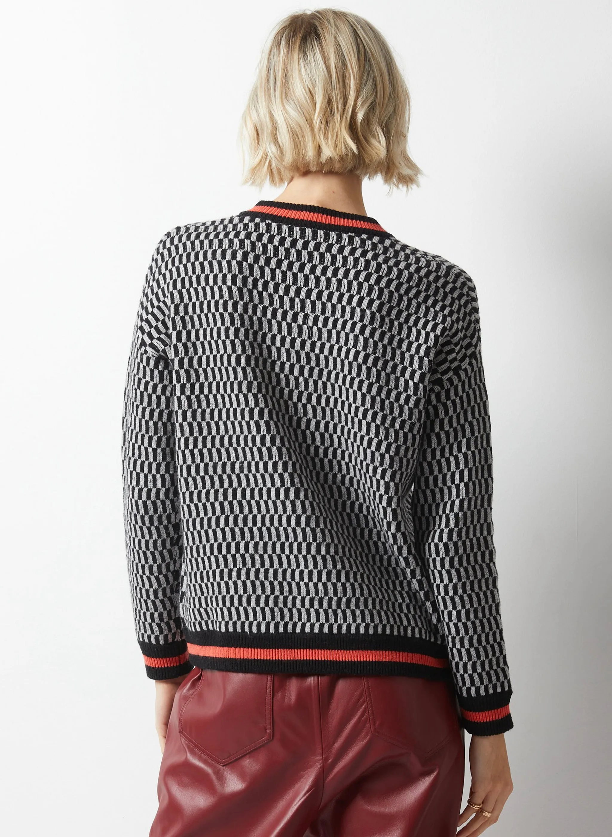 Zaket & Plover - Jacquard Bomber Jacket - Black Combo